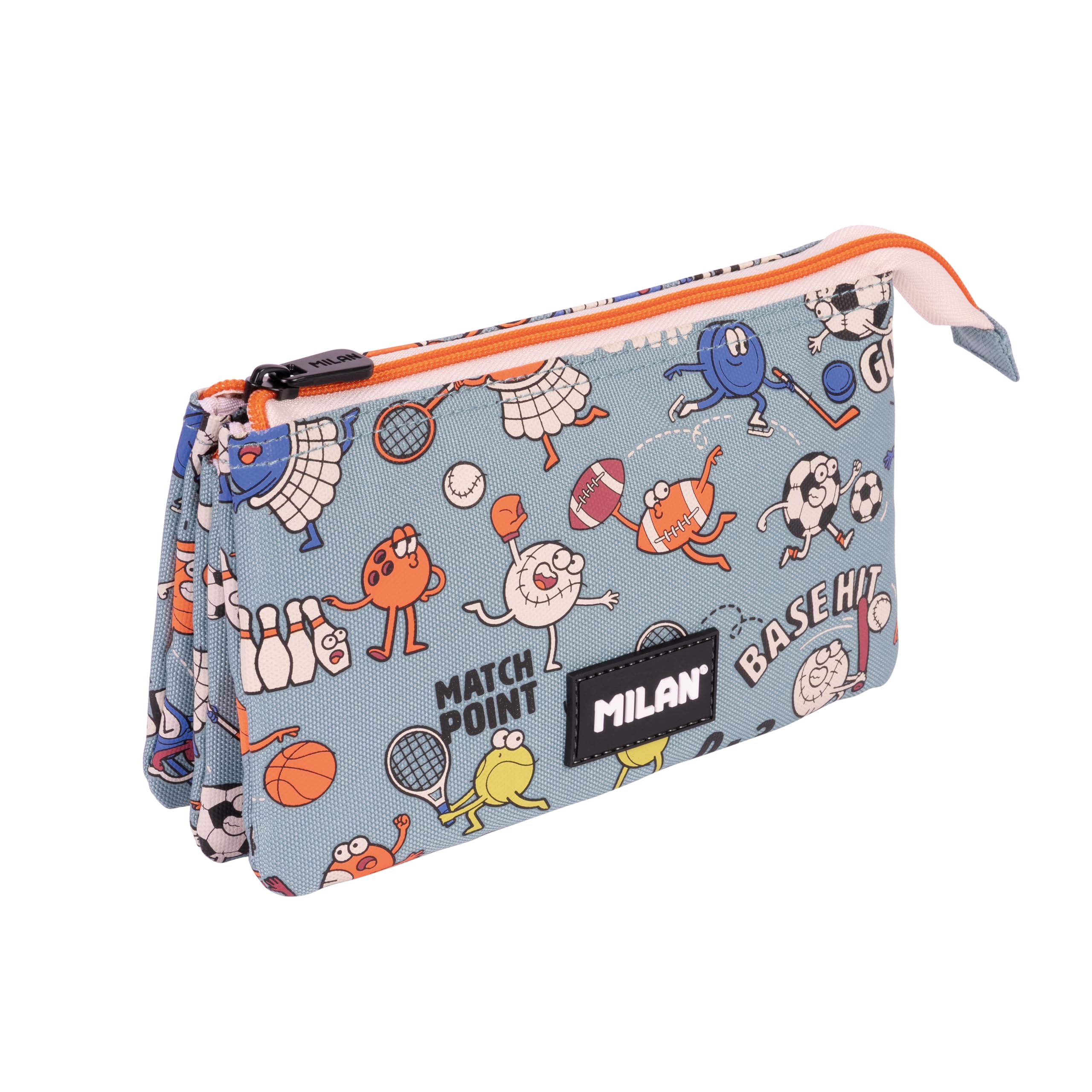 Milan 5 Compartment Pencil Case Special Sports Series