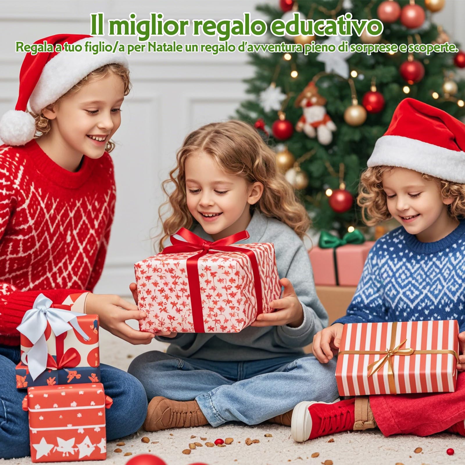 Endoscopio per Bambini,Impermeabile IP67 con 8 LED,giocattoli educativi per Ragazzi e Ragazze 4-12 Anni,Giocattoli per Esplorazione All'aperto,Regalo di Compleanno di Natale