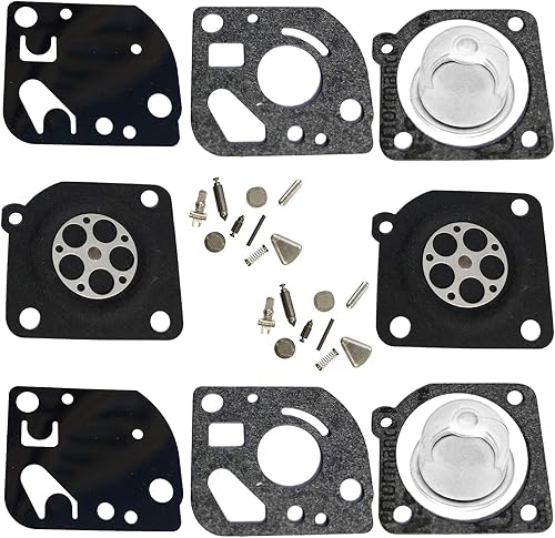 Paquete de 2 piezas de reconstrucción de carburador RB-47 Juego de reparación de carburador Diafragma para Zama Weed Eater Craftsman Sopladores