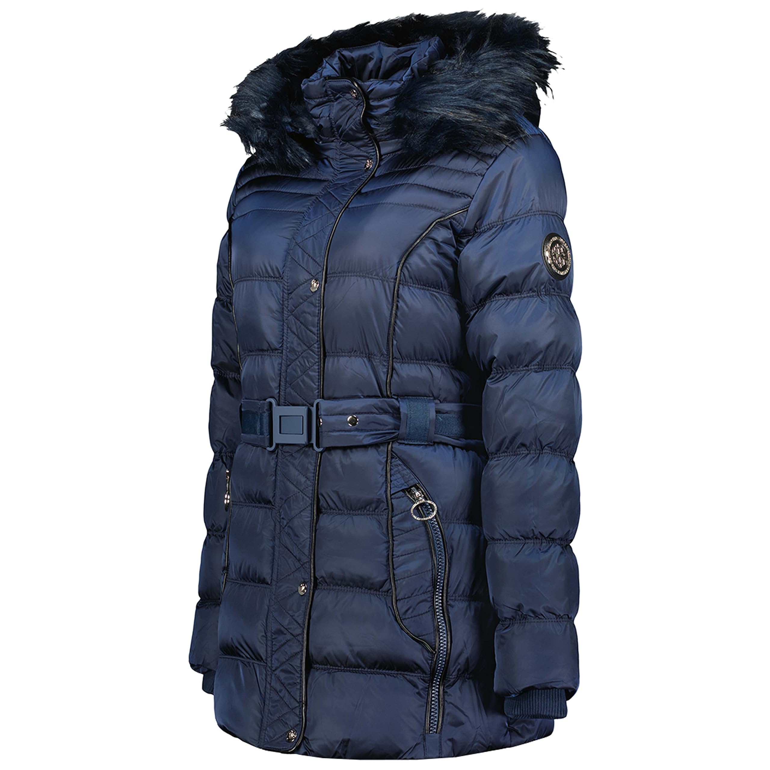 Geographical Norway Aimeraude Lady - Chaqueta Mujer Cálida Esqui - Abrigo Para Mujeres Con Capucha Sintética - Parka Elegante A Prueba De Viento - Otono Invierno Primavera