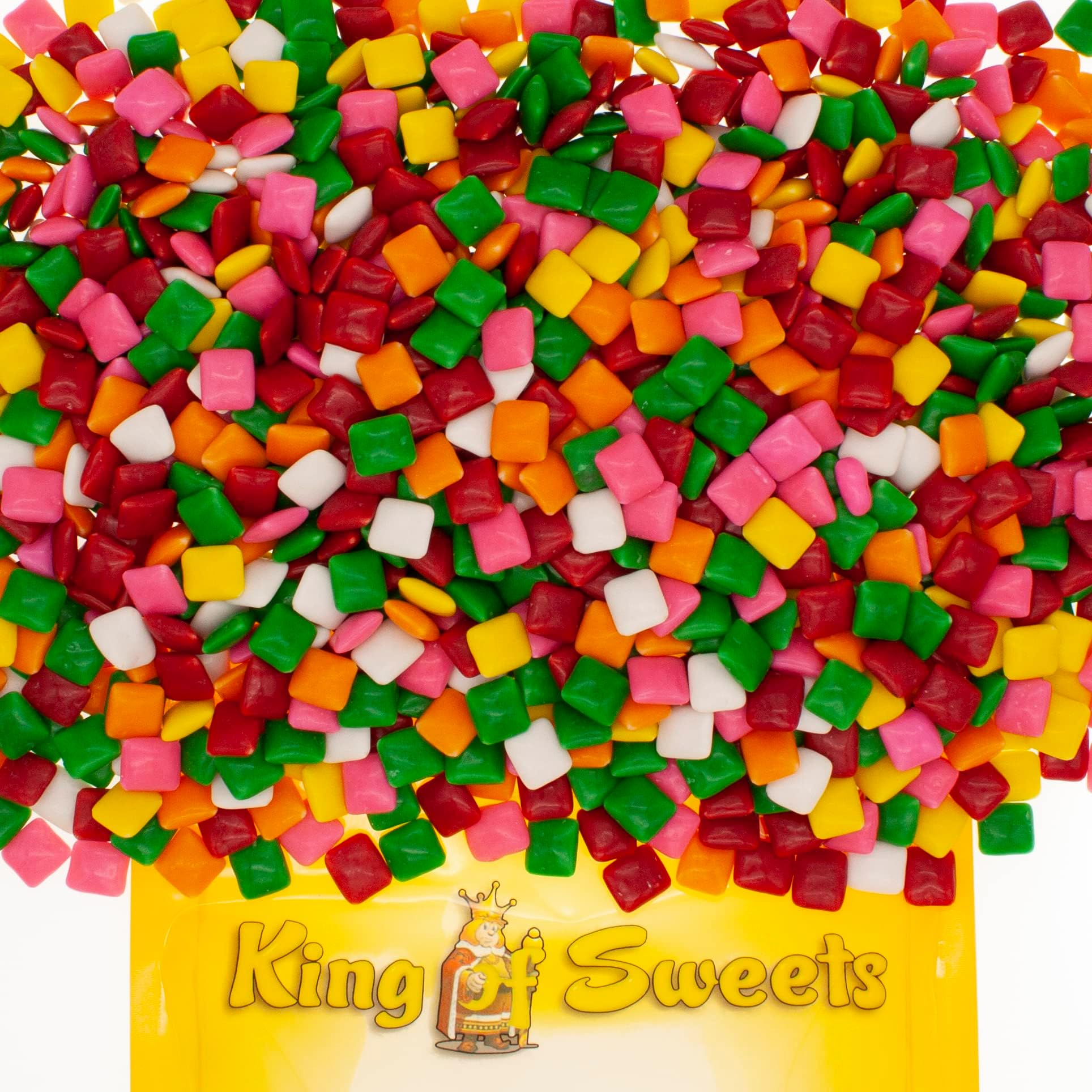 Assorted Chewing Gum Chicles 1 Pound in a Bulk Resealable King of Sweets Bag