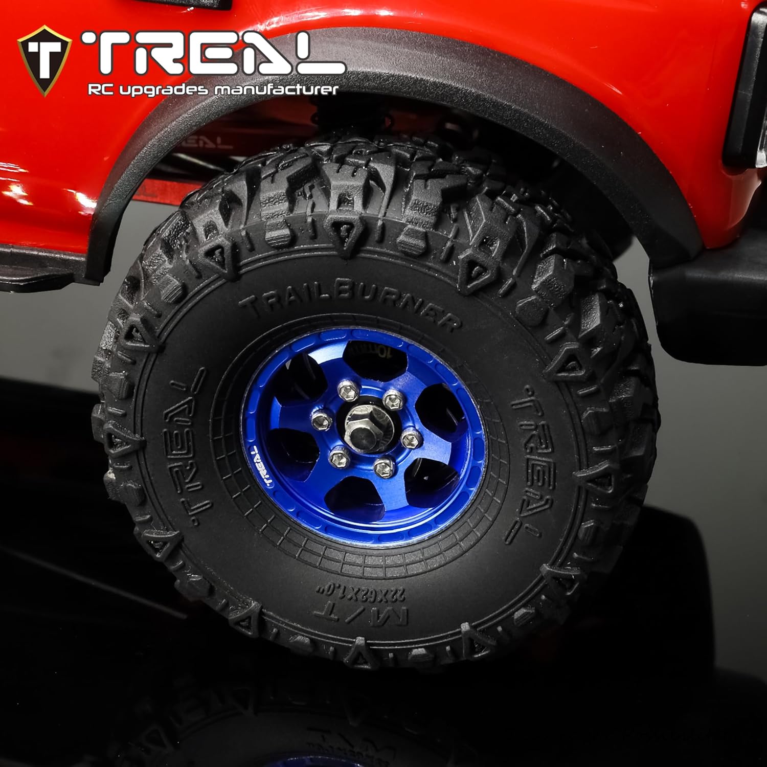 TREAL 1.0 Tires Soft Sticky RC Crawler Tires TrailBurner 62mm (4P) for 1/24 1/18 SCX24 AX24 FCX24 TRX4M