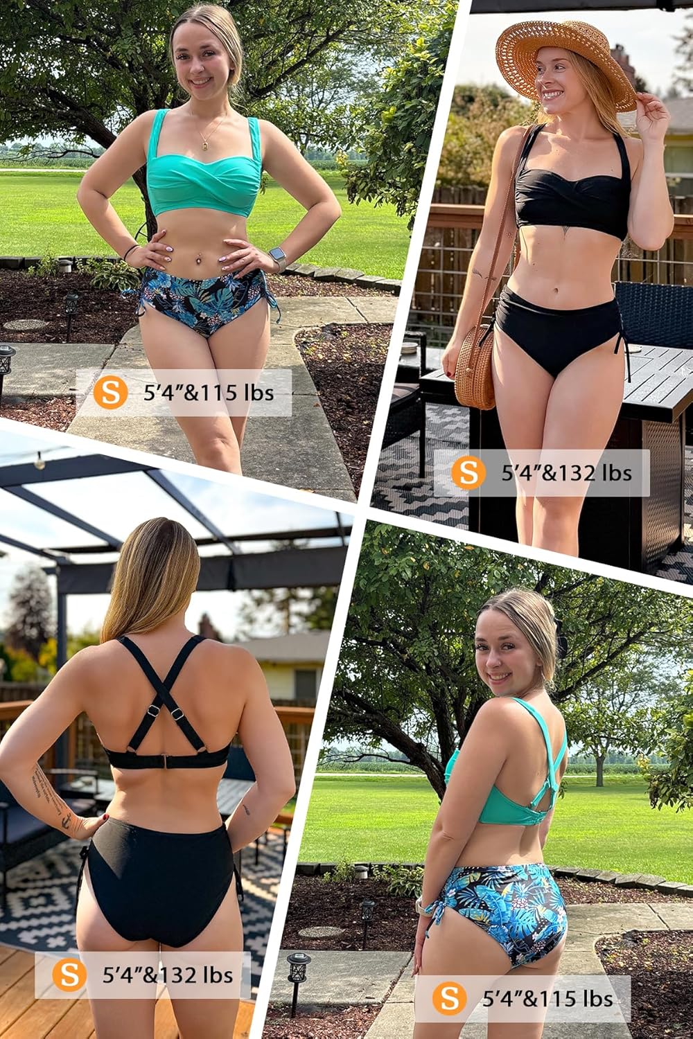 Women Two Piece Swimsuit - Push Up Bikini Set Criss Cross Bathing Suit Drawstring Mid Waist Bottom 2026 Swimwear - Image 5