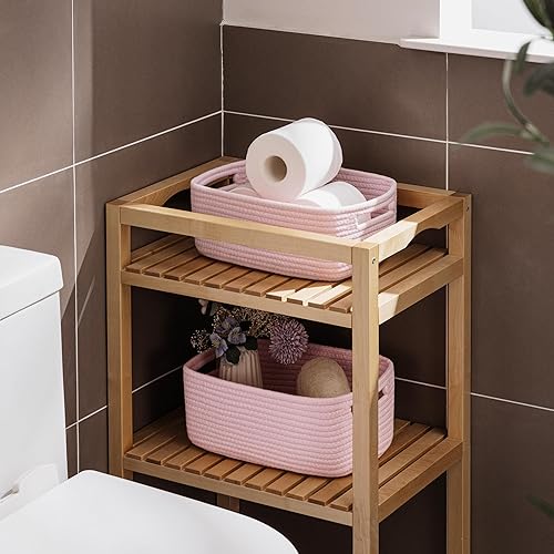 Miniatura 124 de UBBCARE Paquete de 2 canastas pequeñas, canastas de almacenamiento tejidas para organización, canasta de regalo pequeña, canasta de juguetes