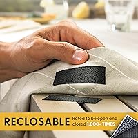 Vista 4 de Fuerza industrial, paquete de 2 cintas adhesivas negras de 10 pies para interiores y exteriores, cierre autoacoplable compatible con 3M SJ3550