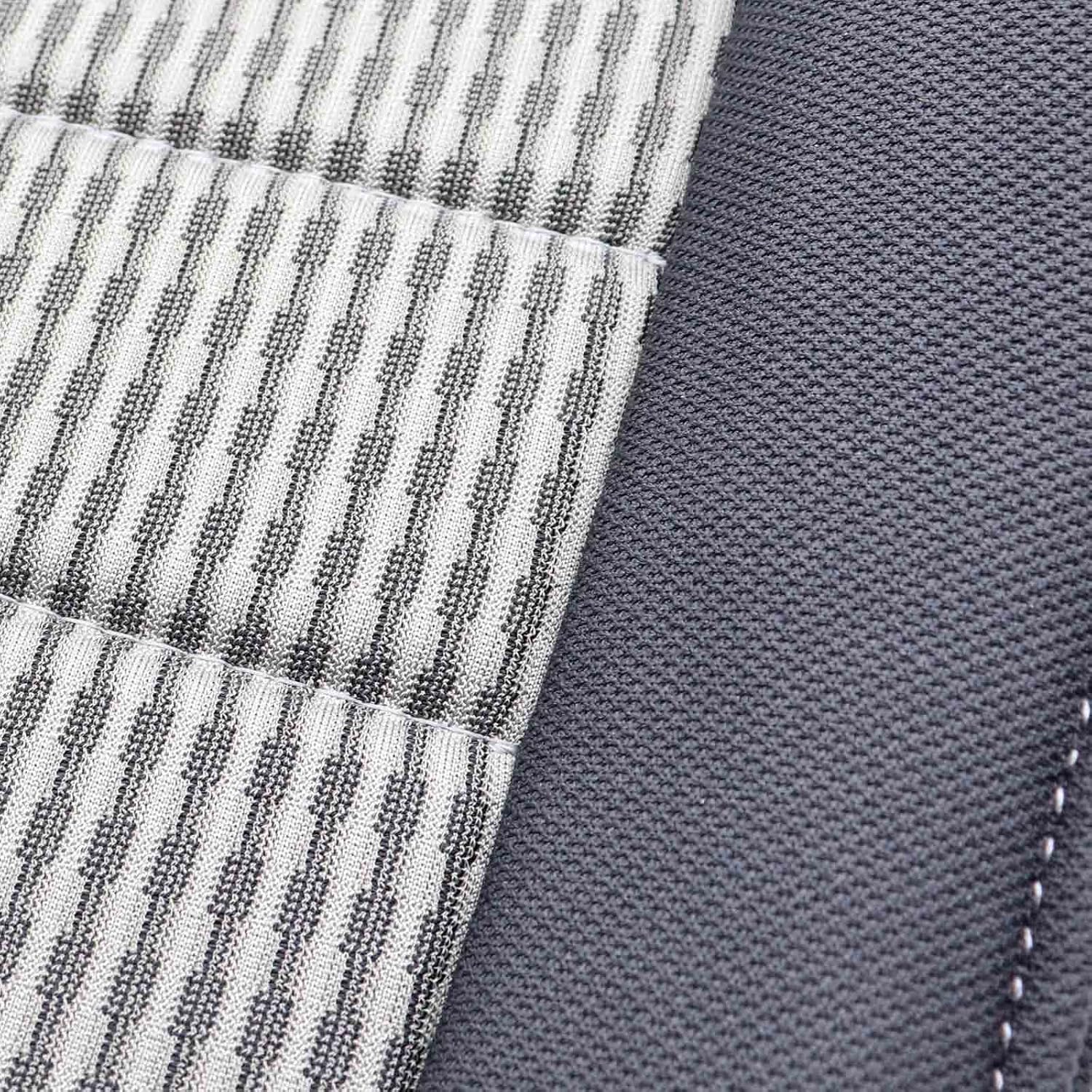 Priprilod Gray Driver and Passenger Side Bottom Replacement Seat Cover Compatible with Dodge Ram 1500 2500 3500 4500 5500 2009 2010 2011 2012