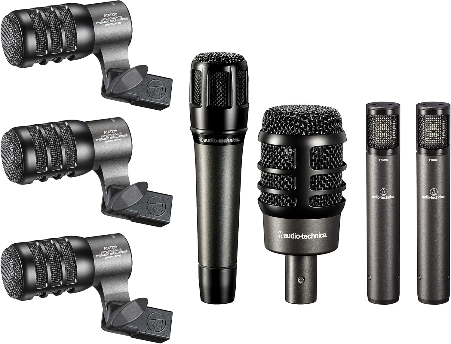 Audio-Technica ATM-DRUM4 4-Piece Drum Microphone Pack with Case