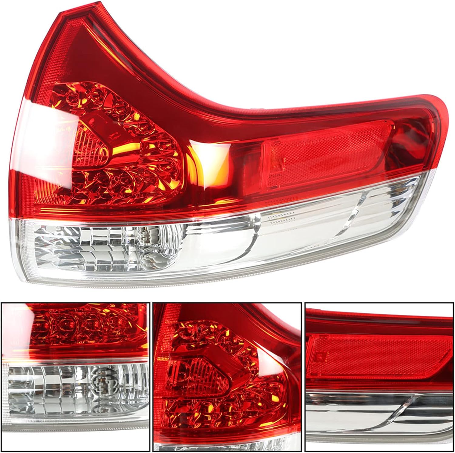 1-Pack RH Tail Light Assembly Replacement for 2011-2014 Sienna Passenger Side Outer 8155008030