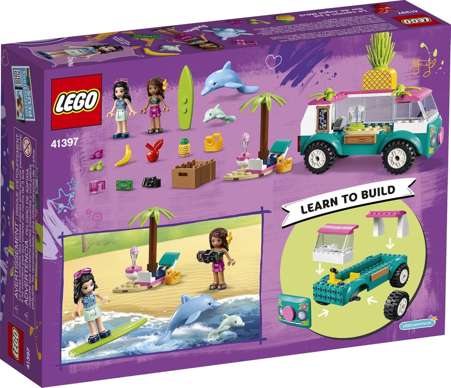 LEGO Friends Juice Truck LEGO Truck 41397 Building Kit; Kids Food Truck Featuring LEGO Friends Emma Mini-Doll Figure, New 2020 (103 Pieces)