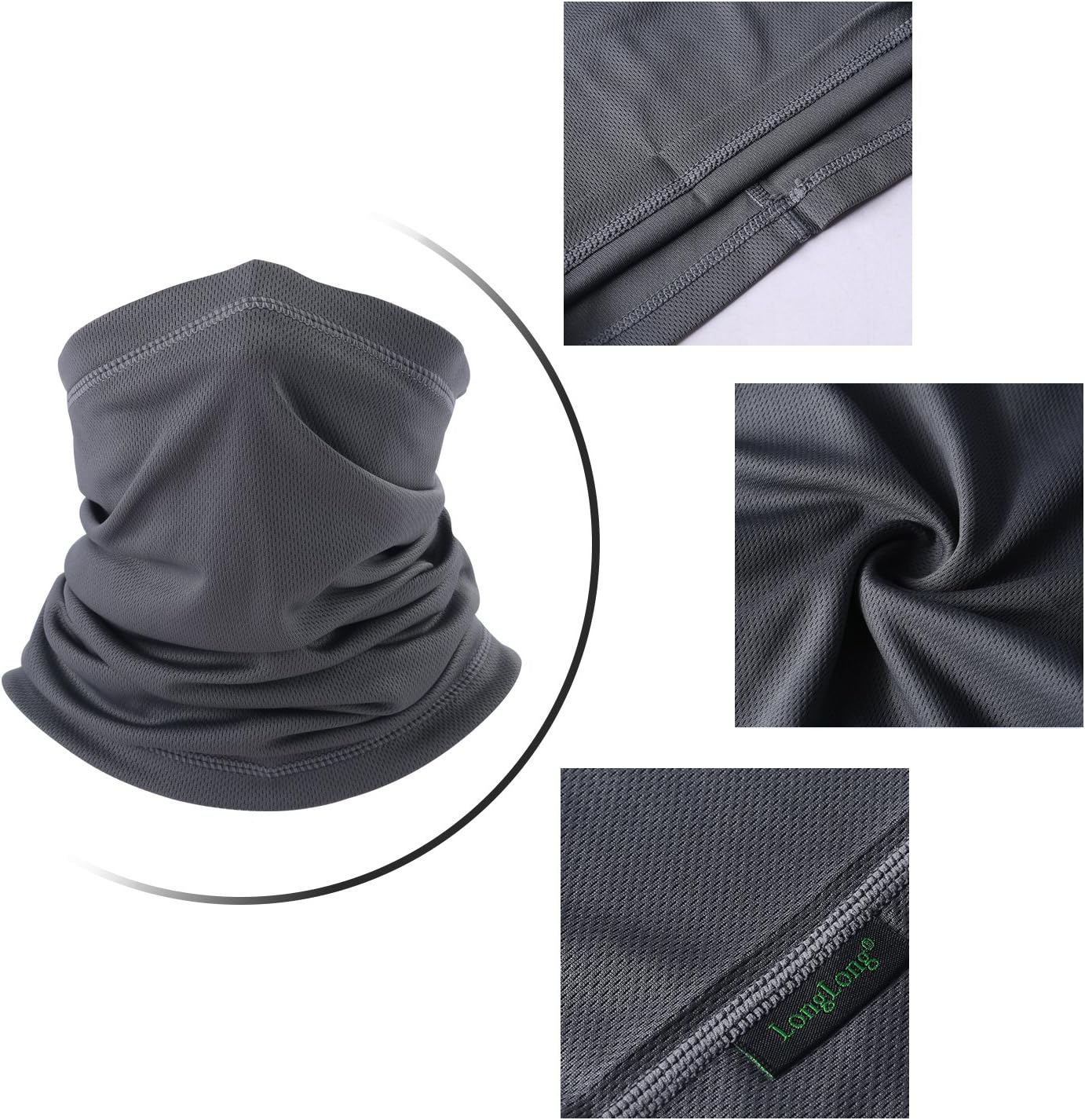 LONGLONG Summer Face Scarf - Windproof, Breathable and Thin Cycling Hiking Fishing Cool Bandana