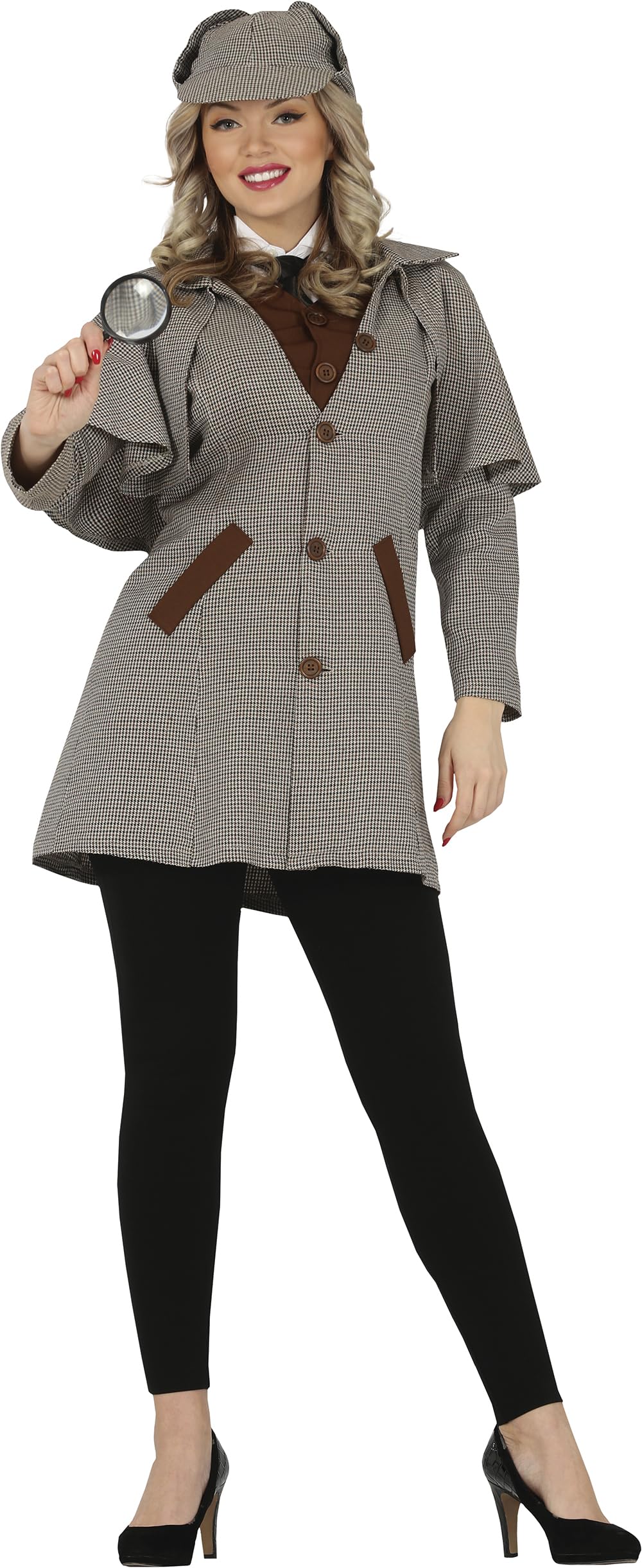 FIESTAS GUIRCA Detective Fancy Dress Costume Adult Women Size 14-16