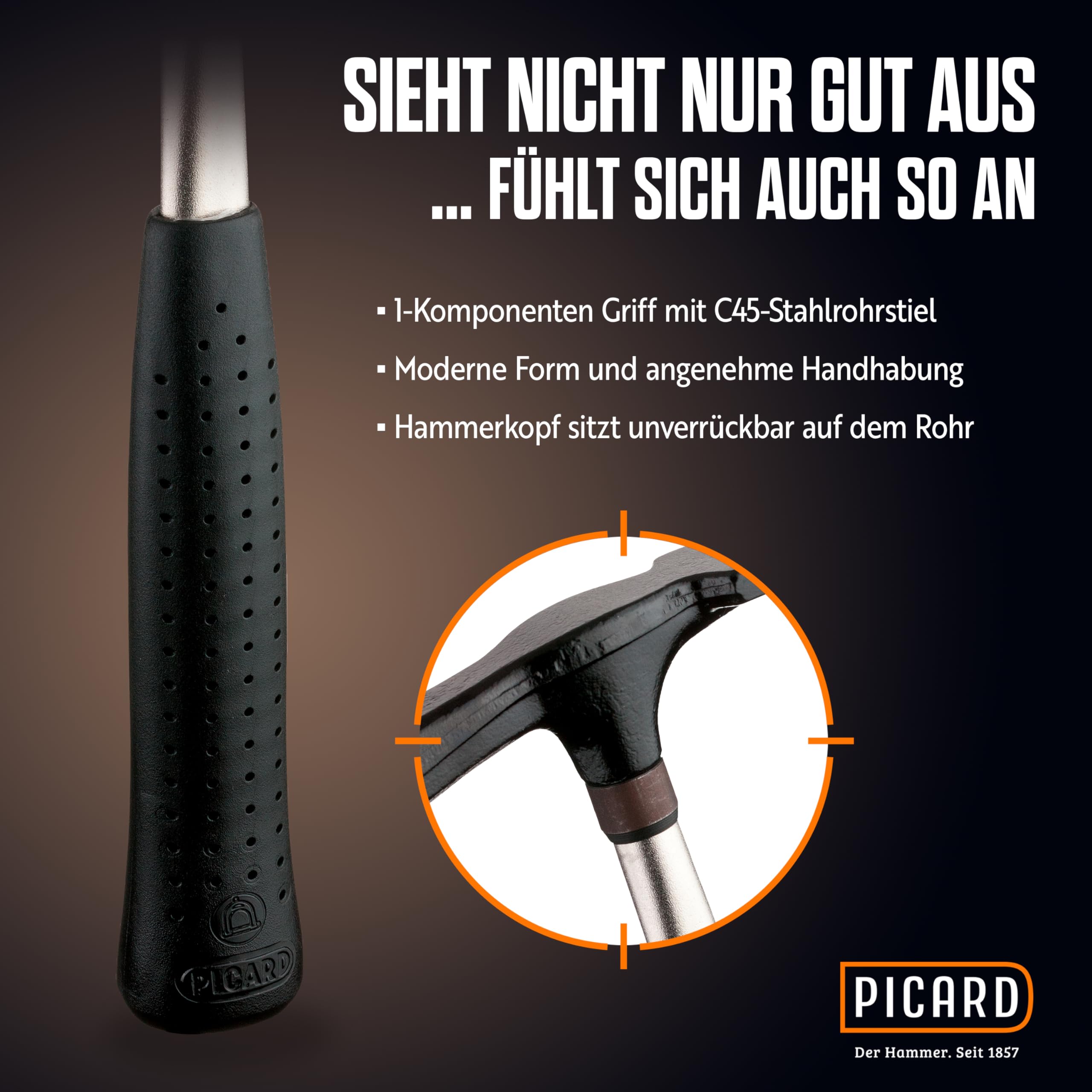 Pflasterhammer | Berliner Form, geschmiedet, Stiel aus Hartholz (Schwan) 1000 g | Der Profi-Baushop Pflasterhammer | Berliner Form, geschmiedet, Stiel aus Hartholz (Schwan) 1000 g | Der Profi-Baushop