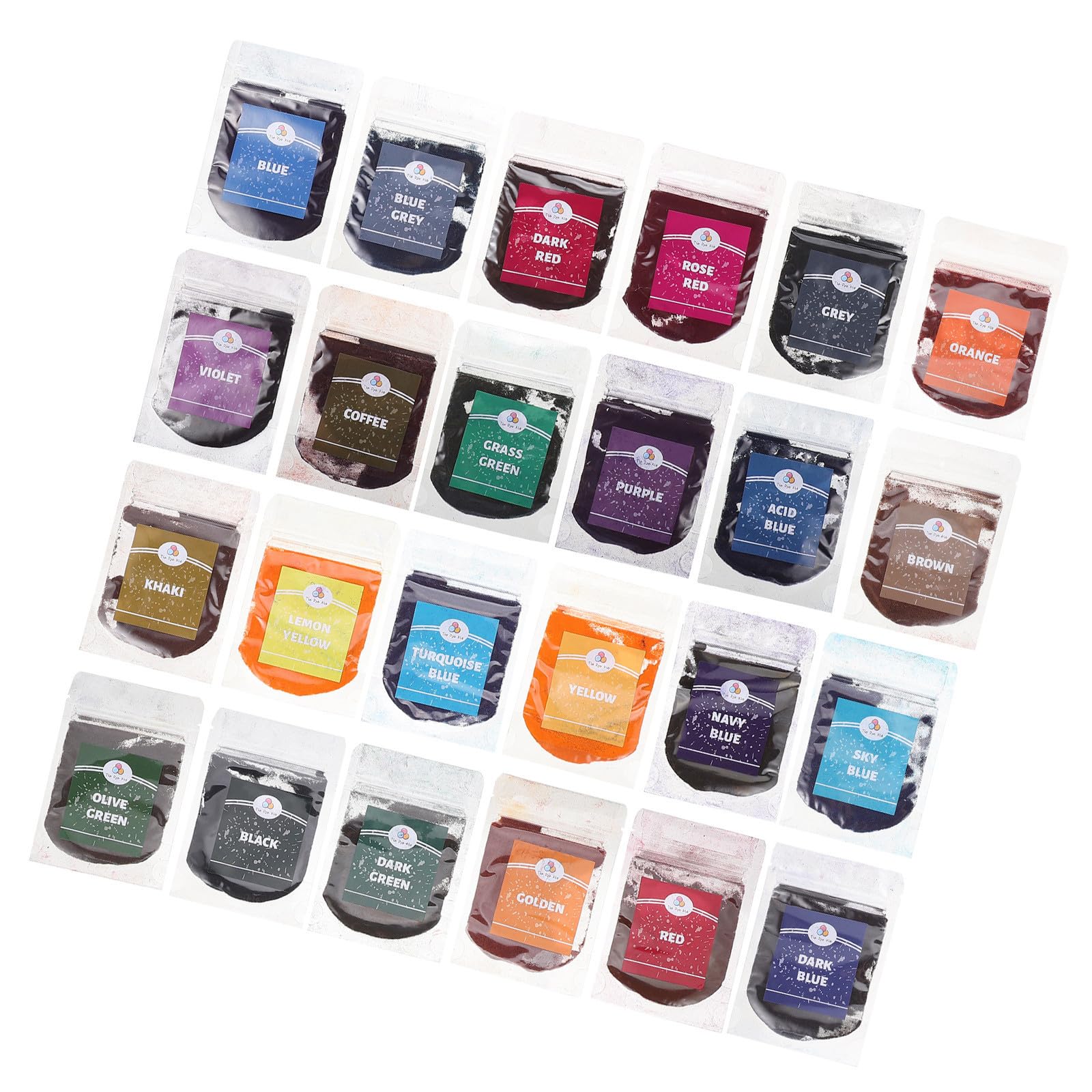 TOYANDONA Kit de Pigmentos Tie Dye para Teñir Camisetas y Pañuelos Polvo Sintético, Adecuado para Manualidades y Arte DIY en Familia y Amigos