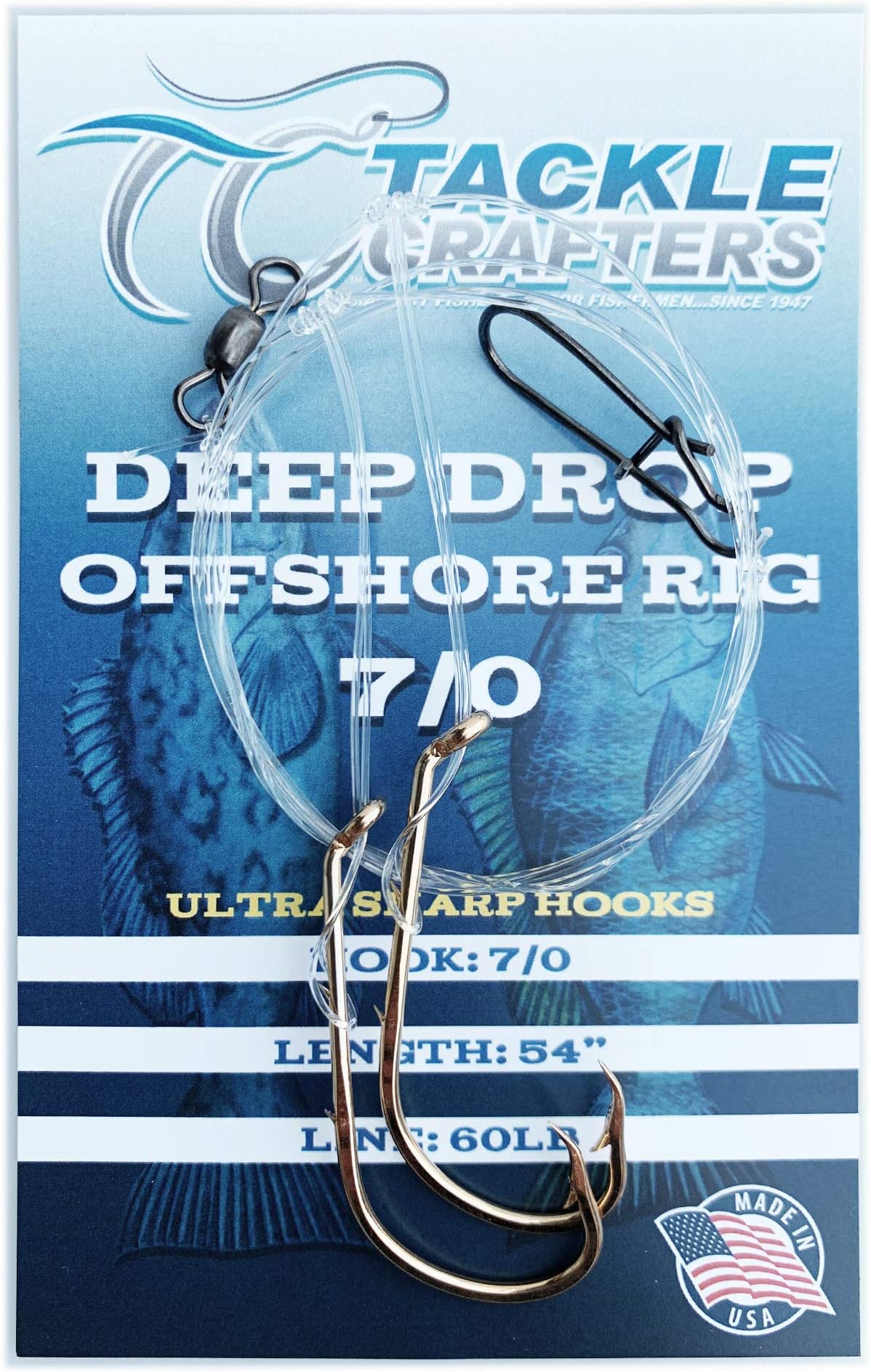 Deep Drop Hi Low Saltwater Fishing Rig 12 Pack