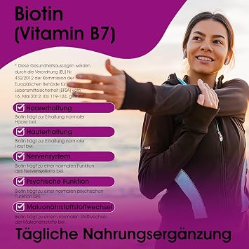 Biotin High Dose 12000 mcg x 400 Tablets Dietary Supplement for Skin Hair Nails Hair Vitamins Support for Hair Growth in Women and Men