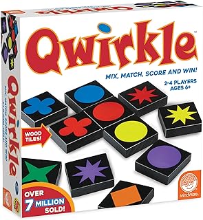 Mindware , Qwirkle UK Edition (NEW) , Board Game , Ages 5+ , 2-4 Players , 45 Minutes Playing Time