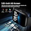 Smartwatch con Alexa integrada, pantalla táctil HD de 1.83", rastreador de actividad física con llamadas Bluetooth, reloj fitness con monitor de frecuencia cardíaca y sueño, más de 120 modos deportivos, resistente al agua IP68 para Android iOS 3