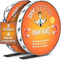 DIY Doctor Mágneses Szalag Szúnyoghálóhoz 4m - Öntapadós A+B Polaritású Mágnescsík Fekete Vágható Barkács 1
