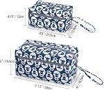 Luxja Yarn Storage Bag, Carrying Knitting Bag for Yarn Skeins, Crochet Hooks, Knitting Needles (up to 10 Inches) and Other Small Accessories (Medium, Sheep)