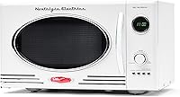 Vista 22 de Nostalgia Retro - Horno microondas de 0.7 pies cúbicos, 700 vatios, tamaño de encimera con plato giratorio de vidrio, cerradura de seguridad