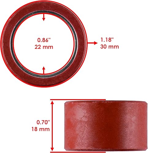 Miniatura 2 de Caltric 8 rodillos móviles compatibles con Arctic Cat Prowler HDX 700 2011 2012 2013 2014 2015