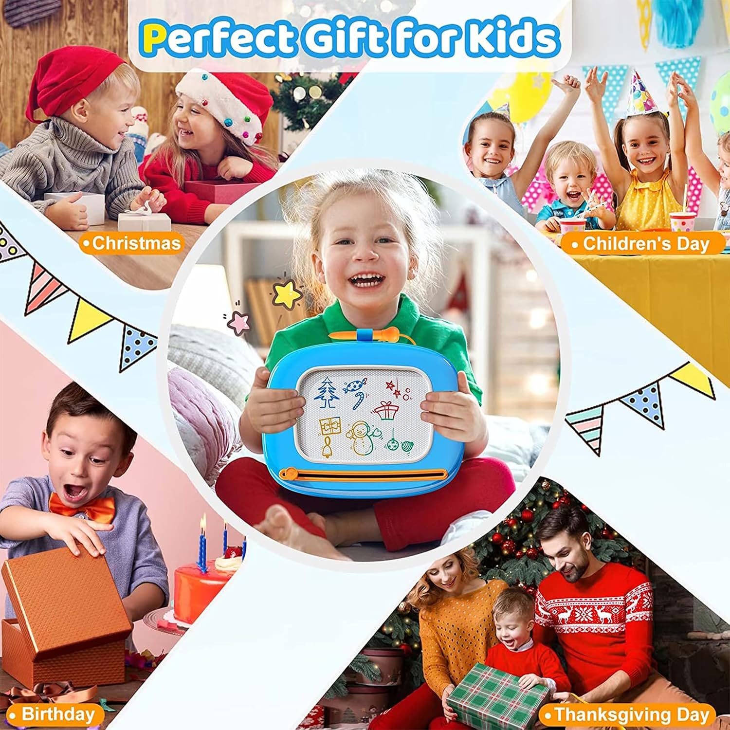 Original | Kikidex Magnetic Drawing Board, Toddler Girl Toys for 1-2 Year Old, Doodle Board Pad Learning and Educational Toys for 1 2 3 Year Old Baby Kids Birthday Gift 2026 - view 5