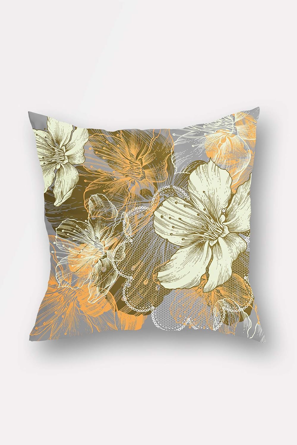 Lulu Home Pillowcase, Multi-Colour, 45 x 45 cm, Multi-coloured, 45 x 45 cm (Pack of 1)