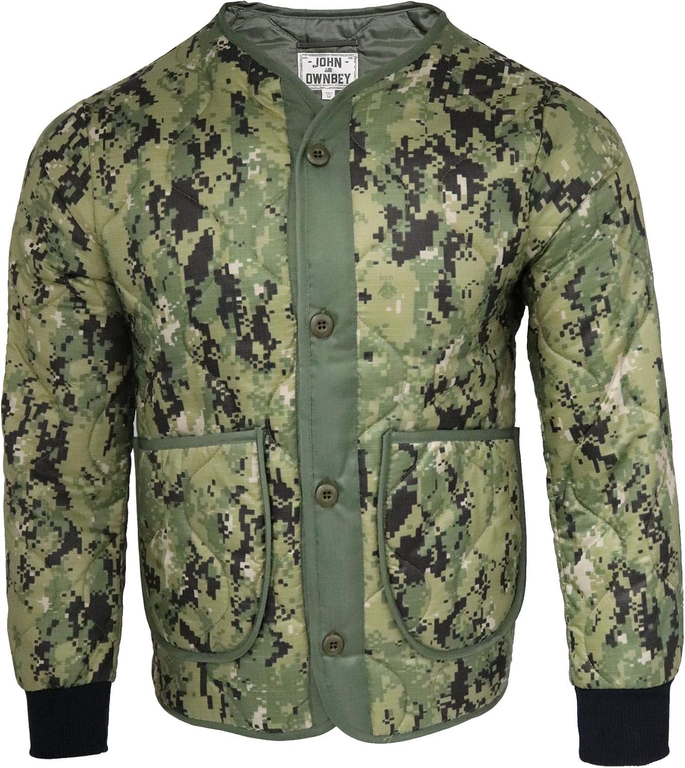 Quilted Woobie Military Style Jacket 