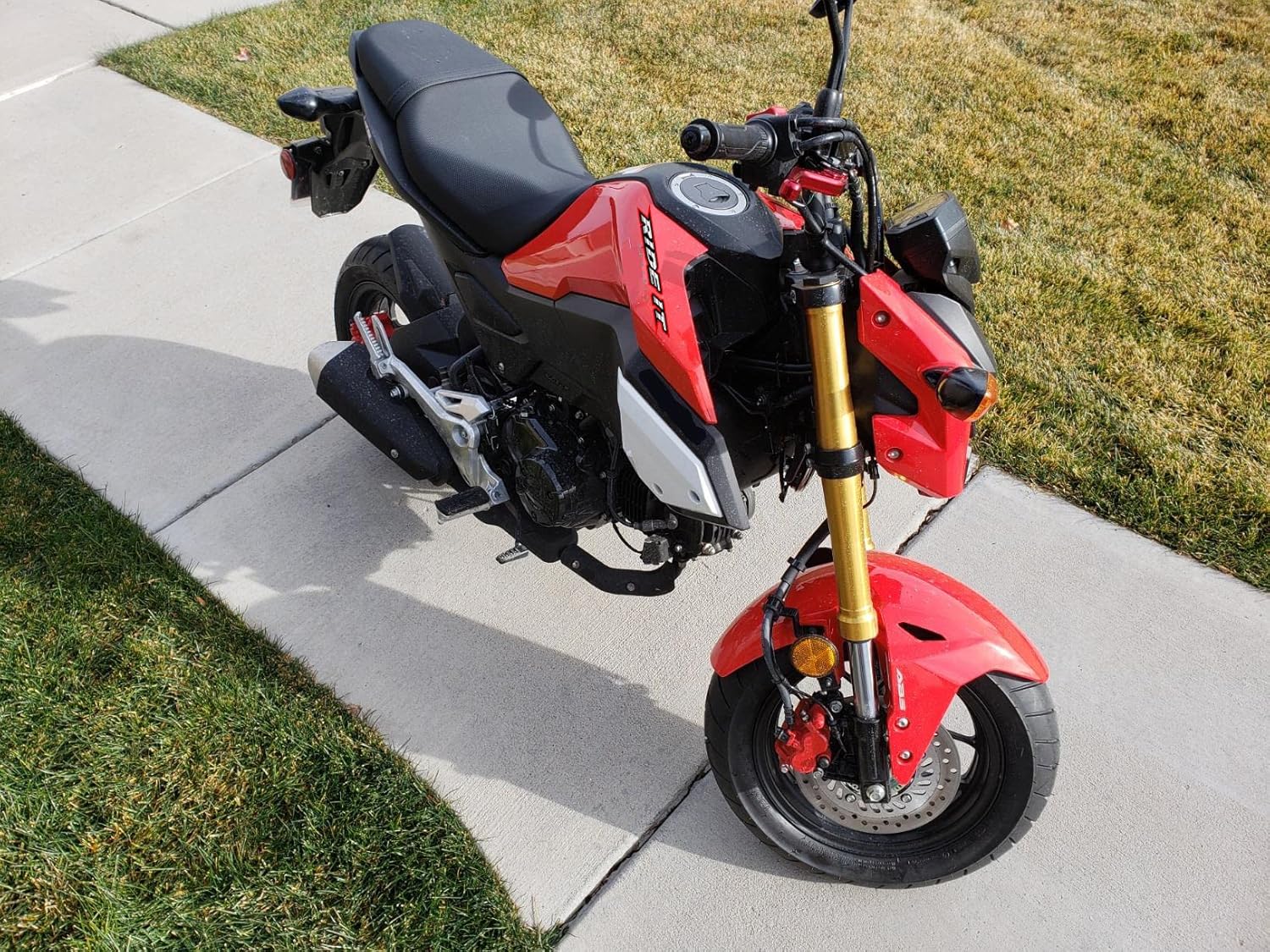 PT-GROM Short Brake and Clutch Levers for GROM MSX125 2014 2015 2016 2017 2018 2019 2020 2021 2022 2023 2024 2025,Monkey 2019-2021,Rebel 250 CMX Shorty Motorcycle levers-Black