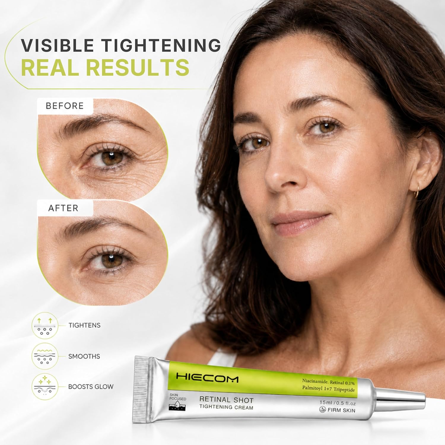 Retinal Shot Booster Cream – 0.1% Nano-Retinal, Peptides & Niacinamide | Nourishing Night Moisturizer | Visibly Reduces Fine Lines & Wrinkles | Pore-Refining & Skin-Renewing Formula (2PCS)