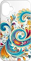 Vista 23 de Turquoise Paisley Boho Chic Case for iPhone 17