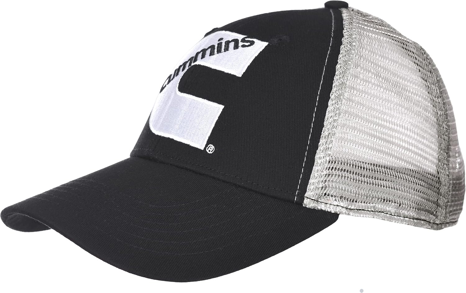JH Design Group Men's Cummins Logo Cap Adjustable Black & Gray Hat - Image 3