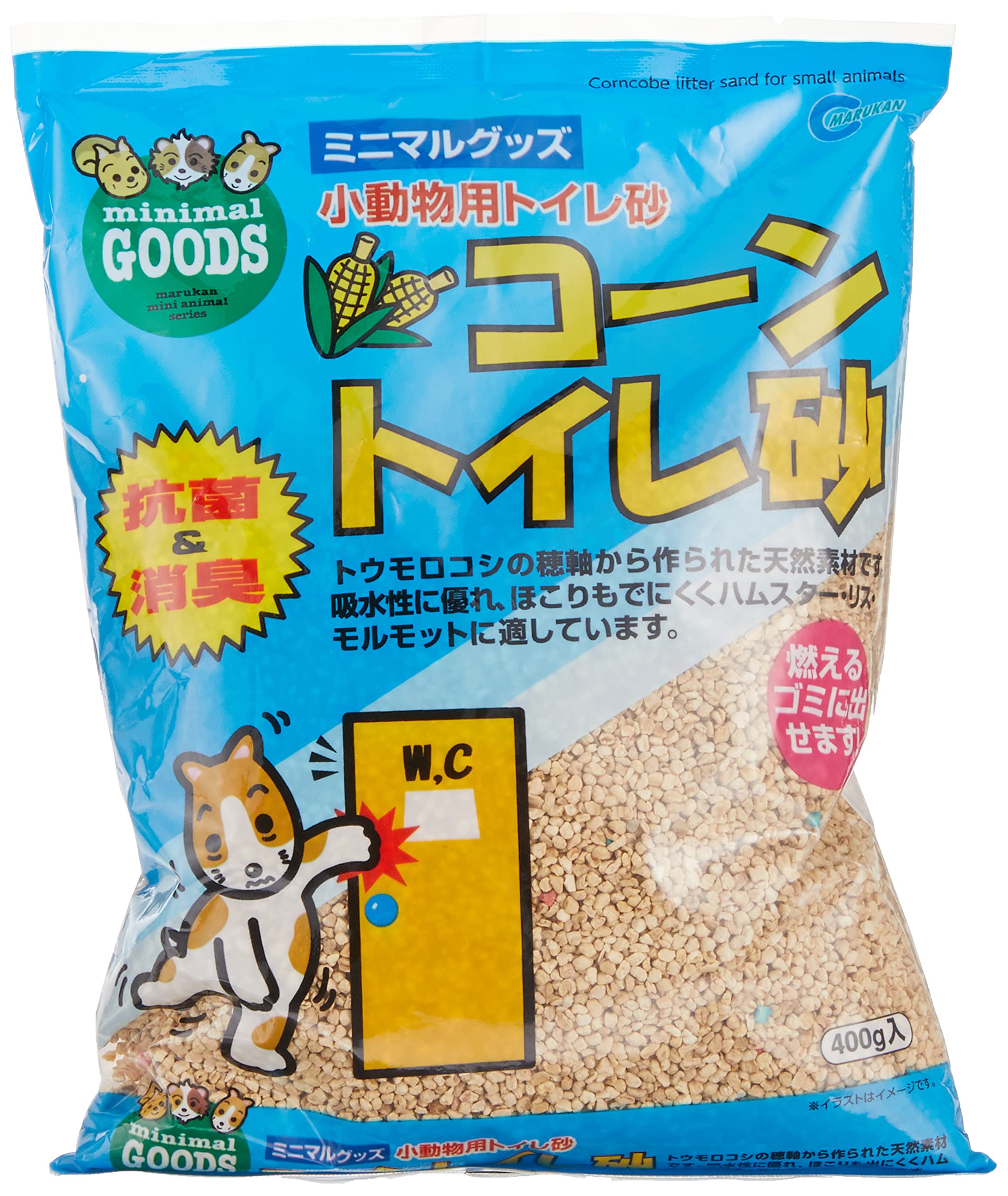Amazon | マルカン コーントイレ砂 400g マルチカラー | ミニマル