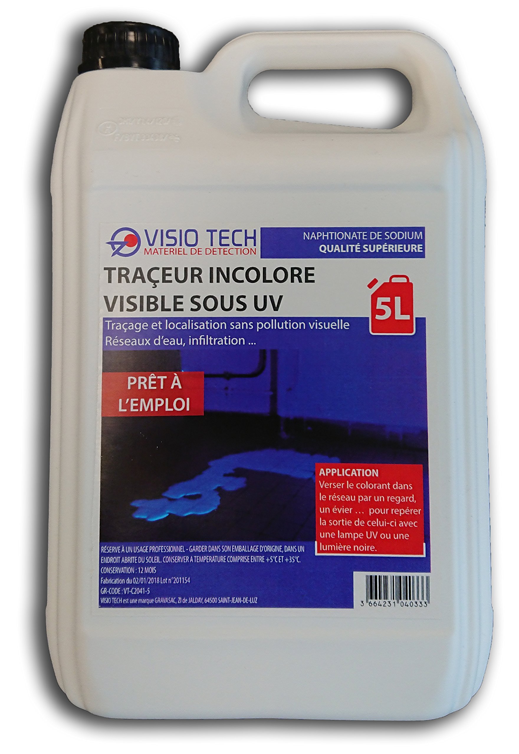 VISIO TECHTracer Uv Transparent Visible Beneath, Ready to Use 5L