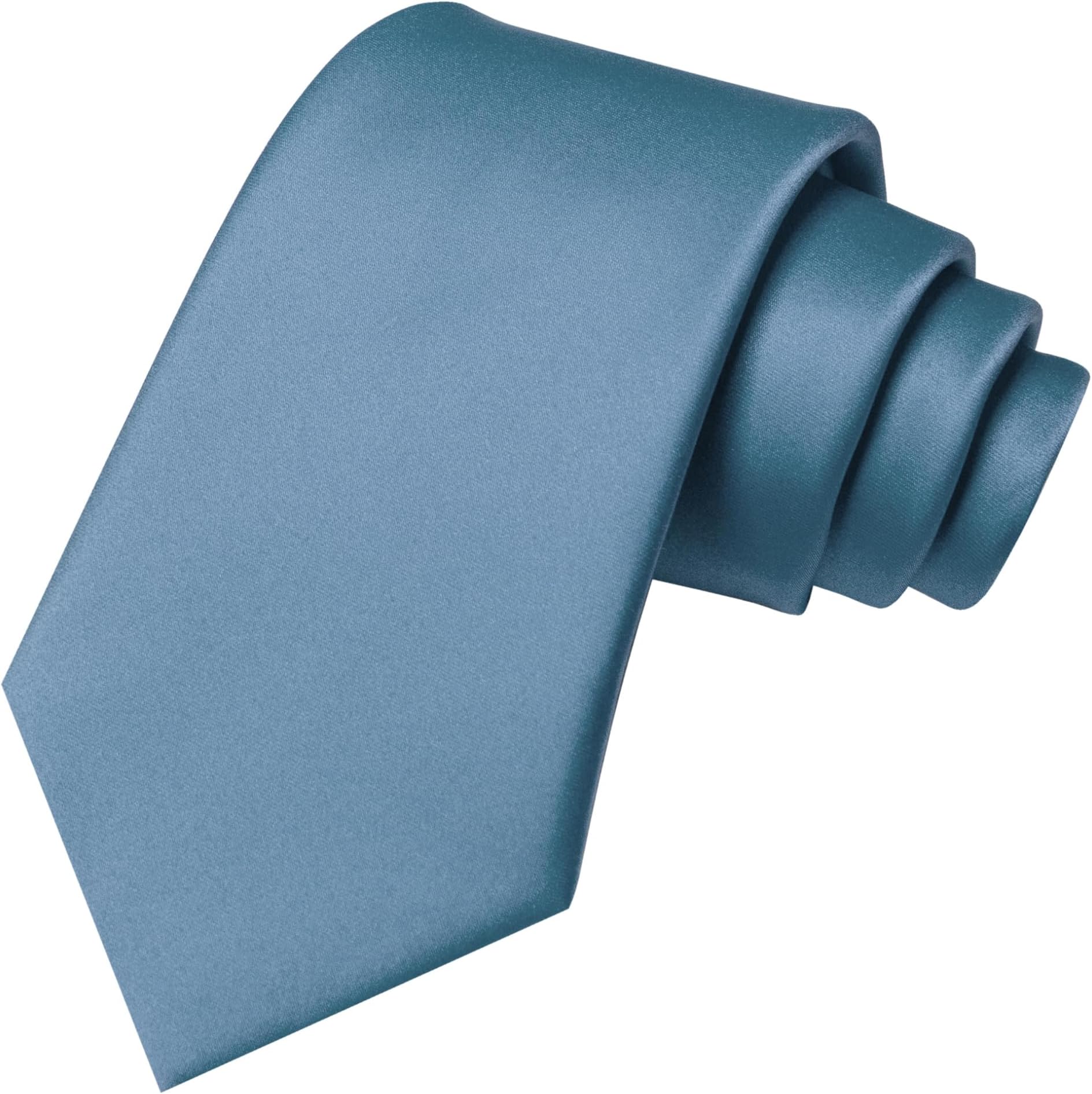 Solid Color Tie Mens Necktie for Business and Wedding