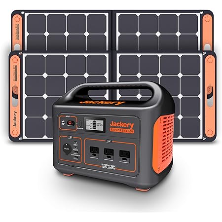 Amazon Com Jackery Portable Power Station Explorer 1000 1002wh Solar Generator Solar Panel Optional With 3x110v 1000w Ac Outlets Solar Mobile Lithium Battery Pack For Outdoor Rv Van Camping Emergency Garden Outdoor