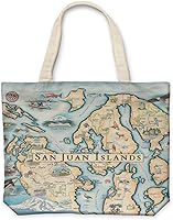 Vista 20 de Xplorer Maps Bolsa de lona con asas, bolsa de compras de comestibles de tela, bolsa reutilizable y ecológica, 100% algodón, lavable