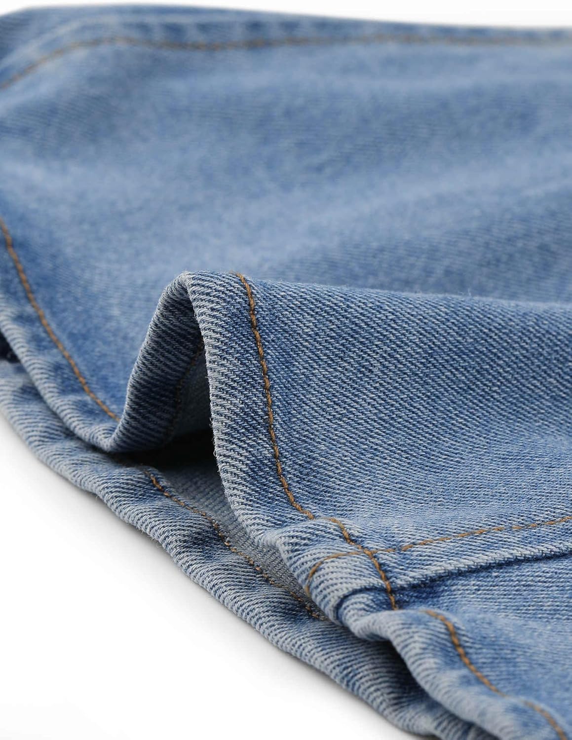 Allegra K Casual Denim Jacket for Women's Classic Stand Collar Long Sleeve Jean Jacket - Image 5