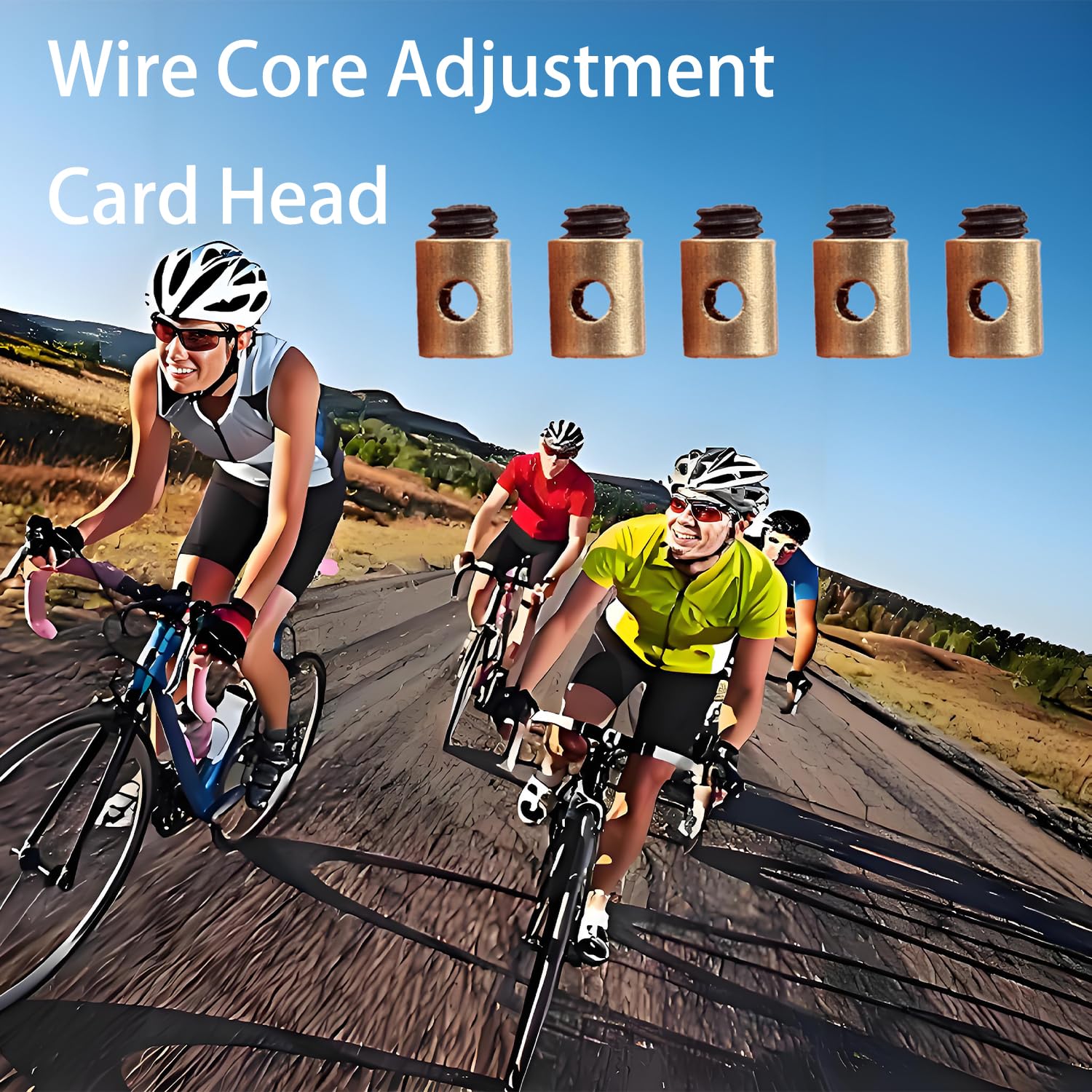 10 Pièces Câbles Et Gaines De Frein Vélo(5 X 6 Mm),Serre-câble D'accélérateur Universel En Laiton, Serre-fil De Moto,pour Accélérateurs | Leroy Merlin