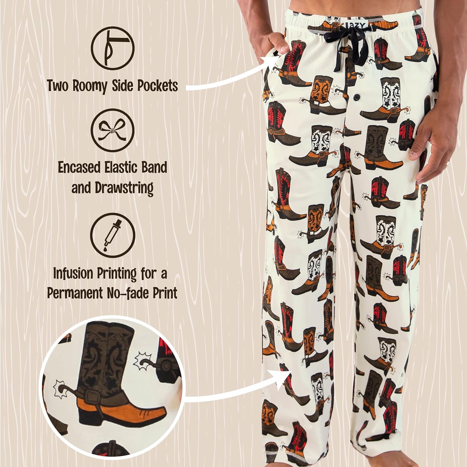 Lazy One Novelty Pajama Pants For Men, Men's Separate Bottoms, Lounge Pants, Funny - Image 5