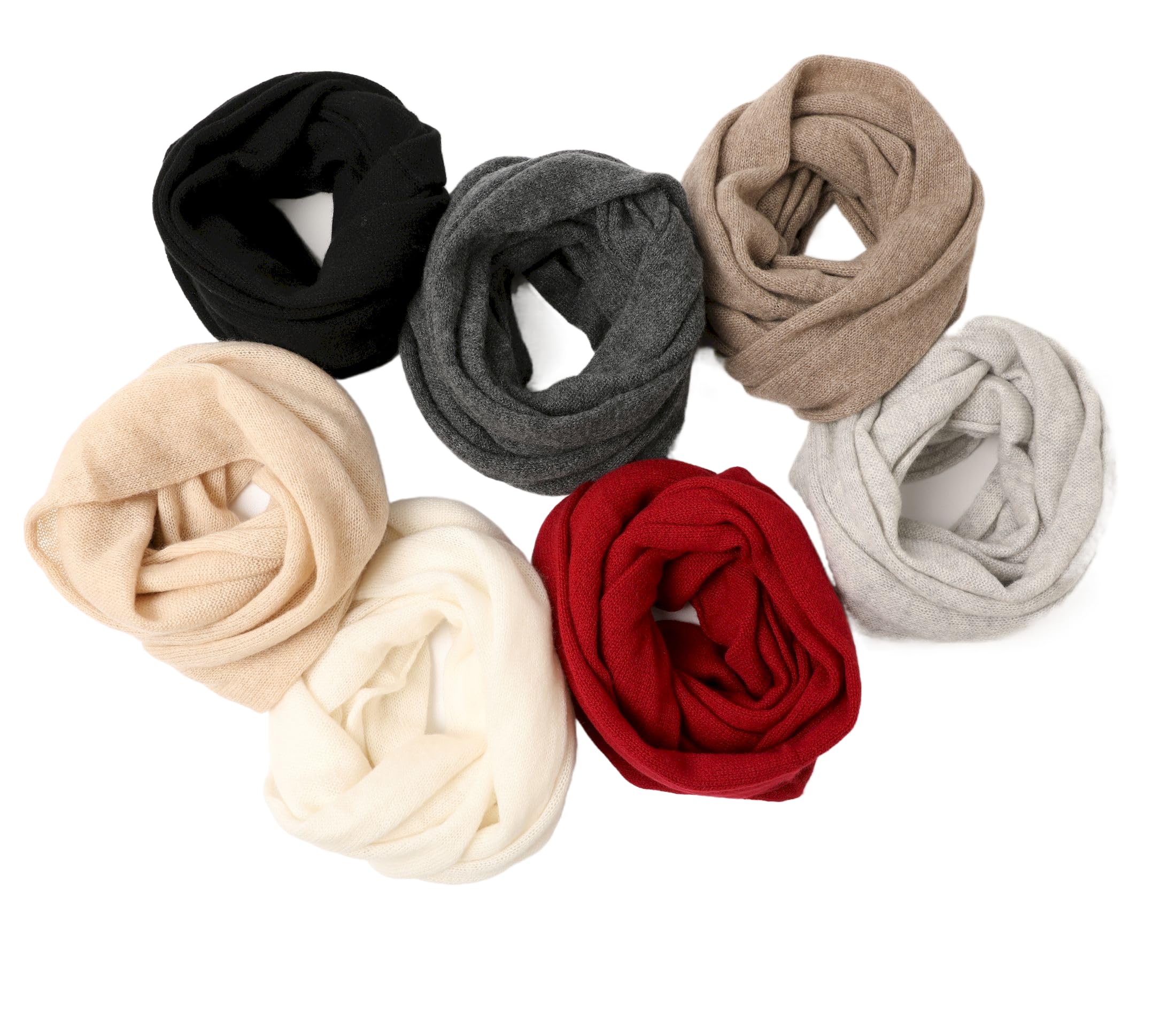 XL scaldacollo tubolare sciarpa ad anello donna di 100% Cachemire Lana Scialli tubolare Uomo collo di Cashmere Unisex