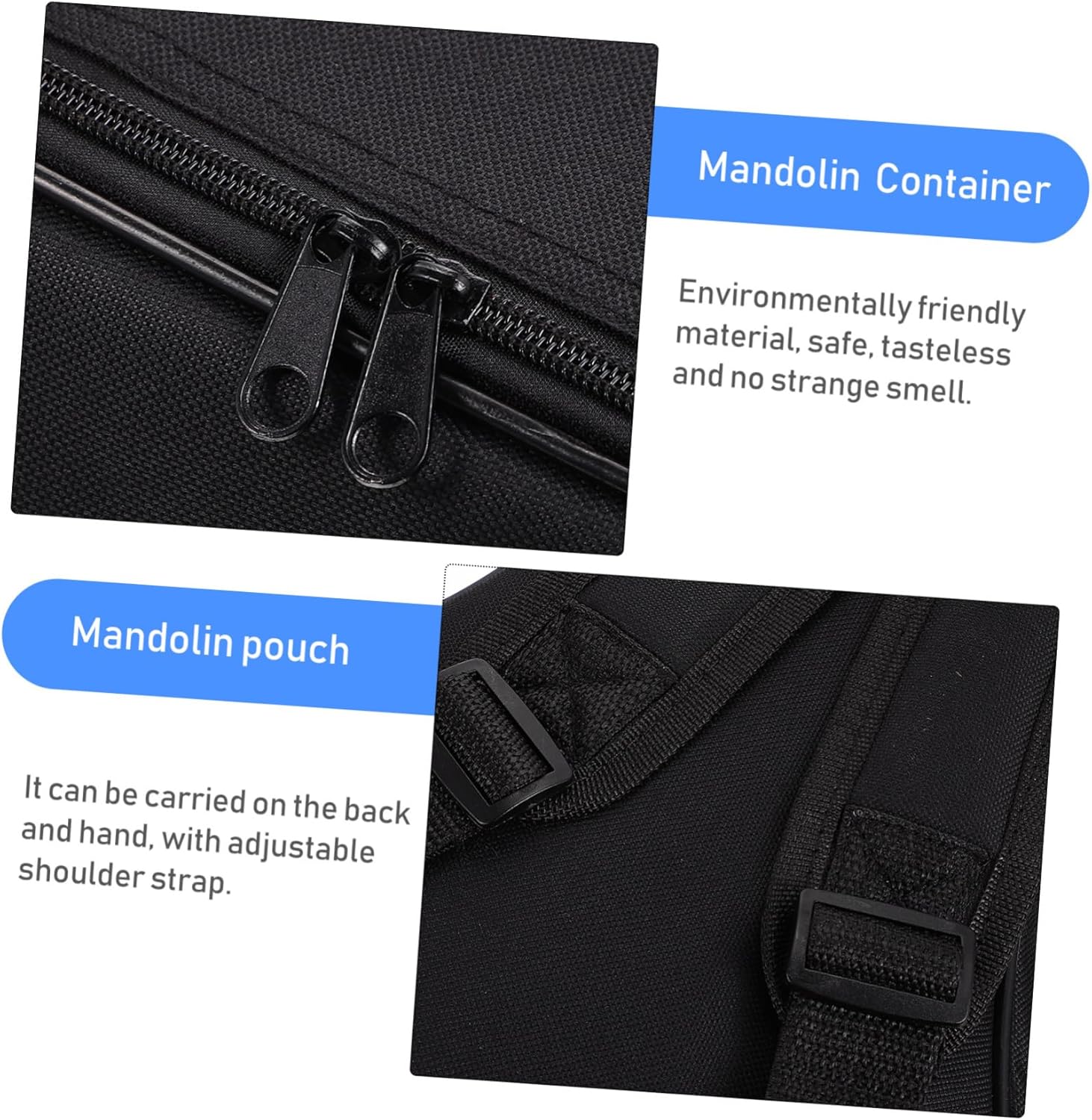 Mandolin Gig Bag Instrument Storage Bag Double-shoulder Capacity Mandolin Case Gig