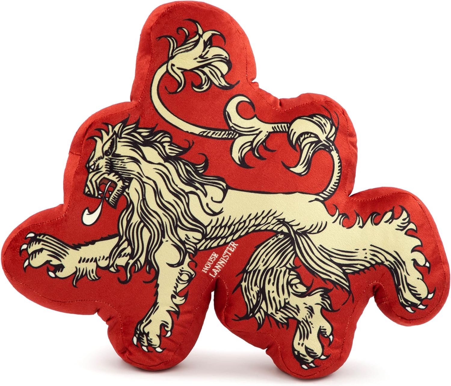 Jay Franco Game of Thrones Lannister Shaped Decorative Pillow - Super Soft Throw Plush Pillow - Measures 14 Inches (Official Game of Thrones Product)
