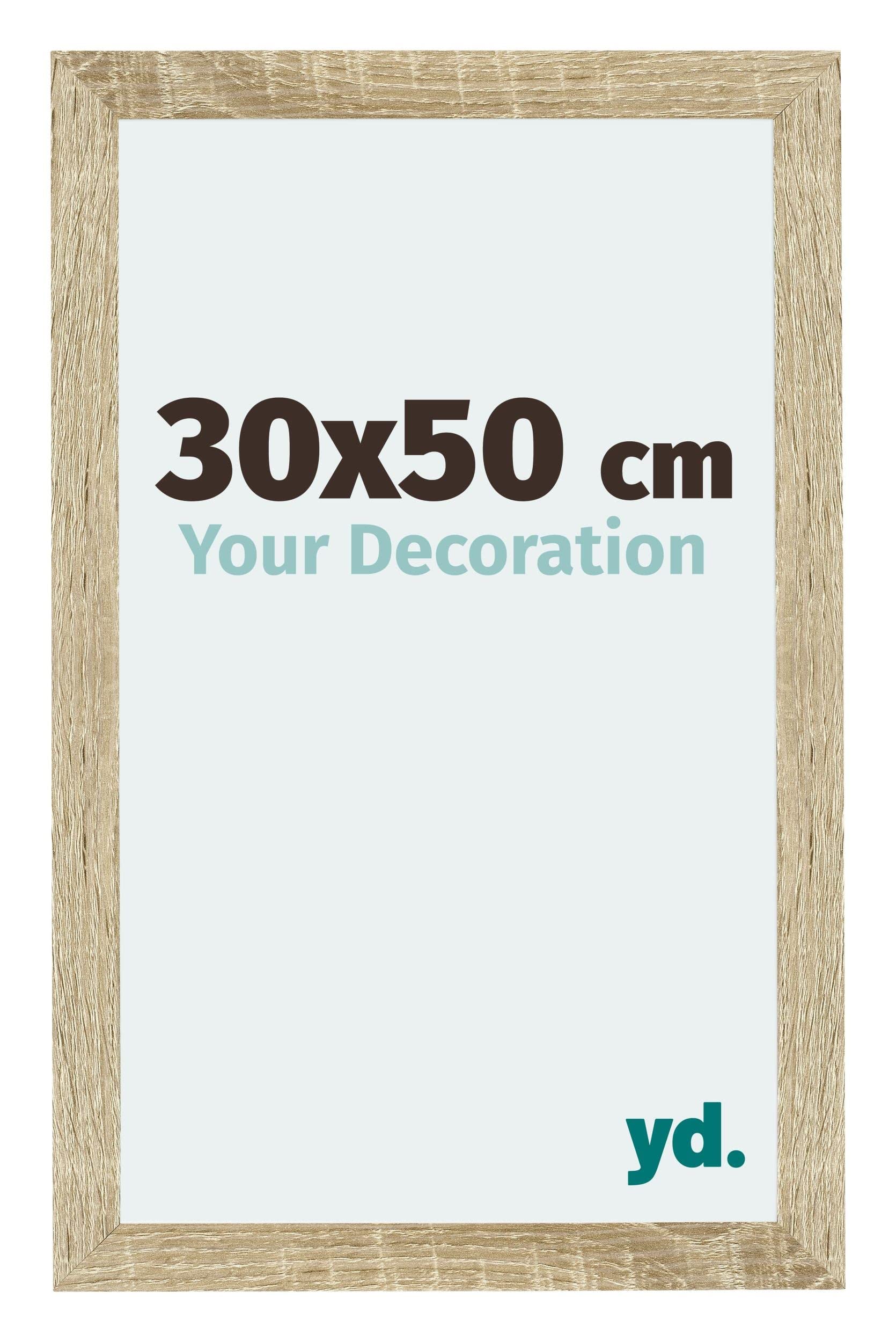 Your Decoration - Picture Frame 30x50 cm - Sonoma Oak - Decorative Wall Frame in MDF with Antireflection - Frame 30x50 - Mura
