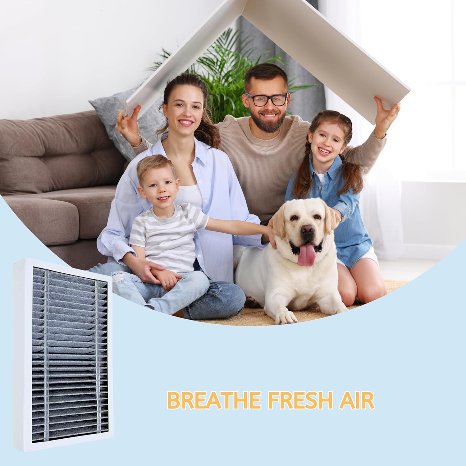 Nispira True HEPA Filter Replacement Compatible with Filtrete F2 Odor Air Purifier FAP-C02-F2 FAP-T03-F2. Compared to part F2 FAPF-F2-O, 2 Packs