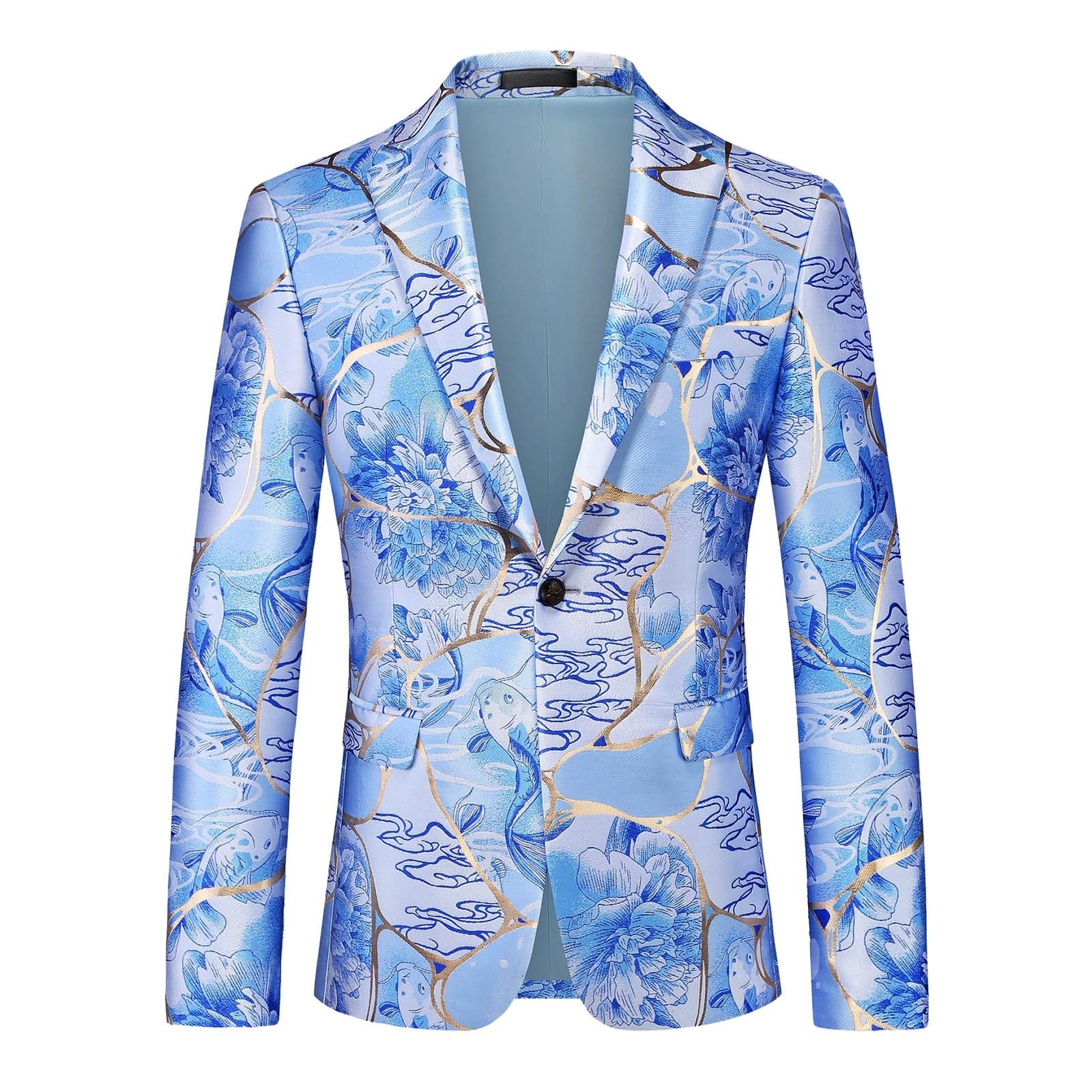 Giacca jacquard, da uomo, sportiva, moderna, slim fit, per matrimonio, smoking, elegante, da lavoro, con risvolto, leggera, comoda, per il tempo libero, giacca da uomo