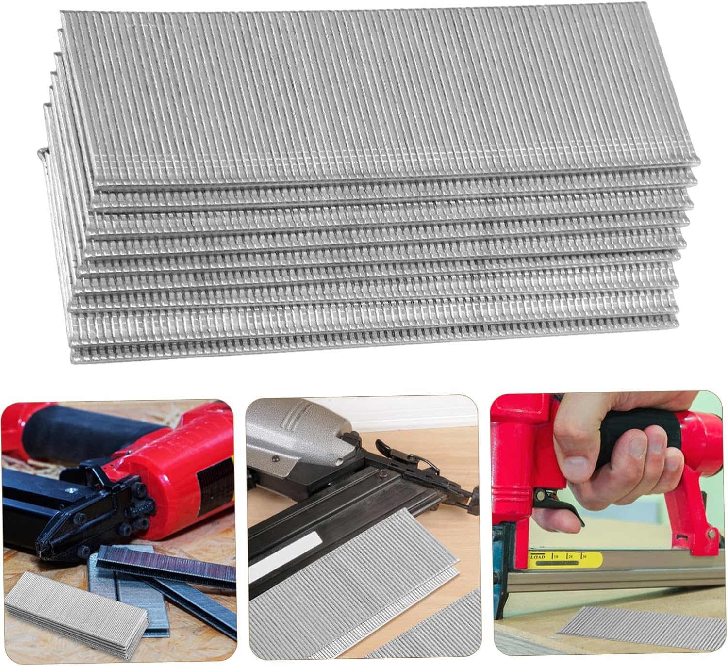 KICHOUSE 1-1/2 Stainless Steel Brad Nails 1360 Pack Nail Stapler Fasteners Versatile Nailer Staples for Wood Projects