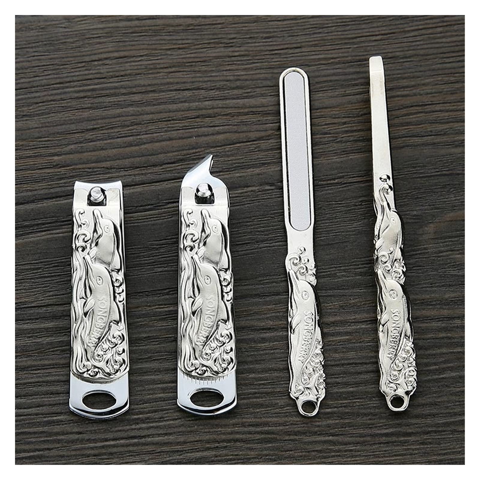 Juego de Cortaúñas Manicura Manicure Pedicure Herramientas de Acero Inoxidable Azul Dolphin Nail Clippers Kit de Aseo para el Cuidado Personal y la Belleza (Color : B)