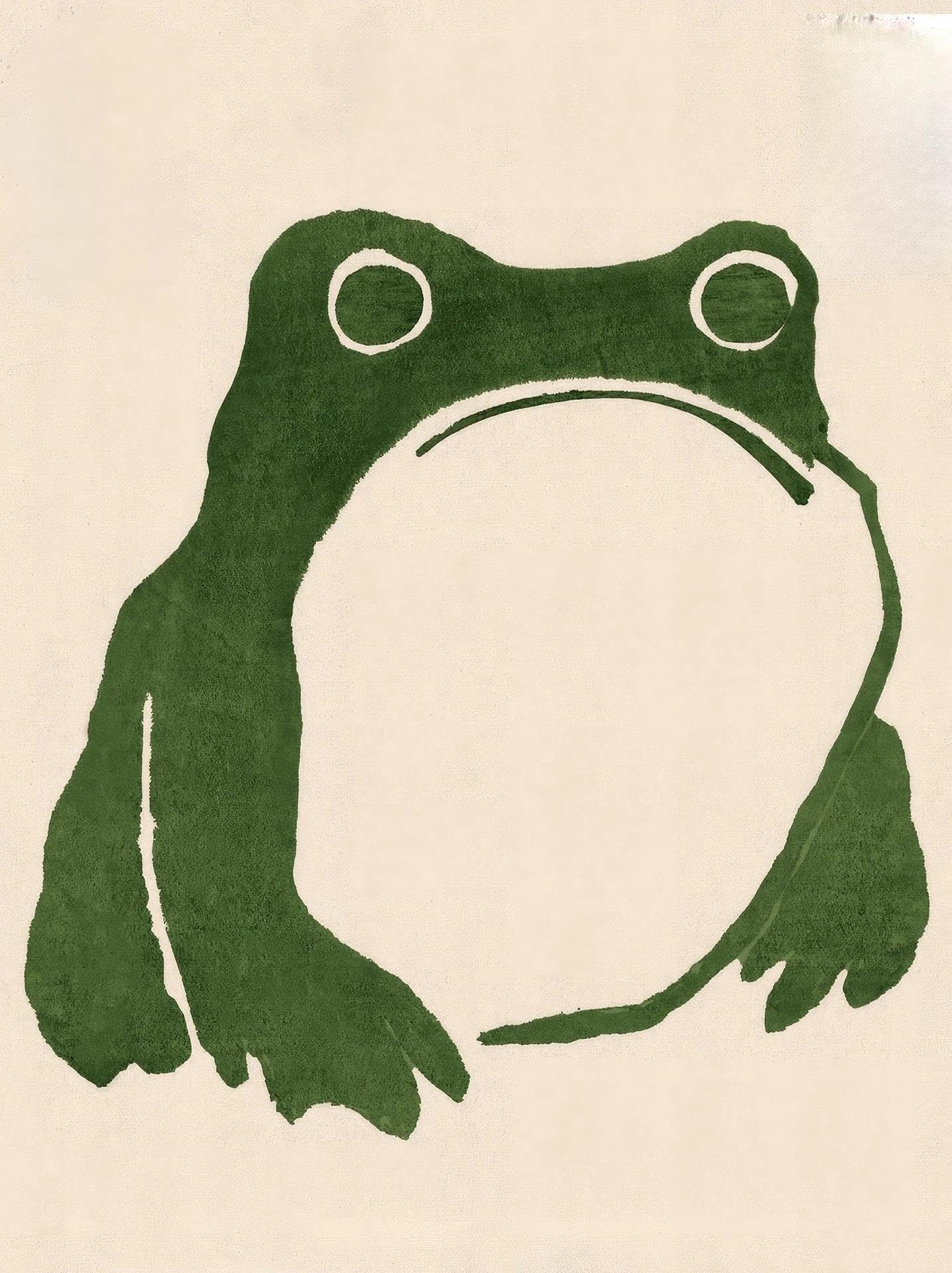 Tableau déco nature et affiche murale grenouille vintage pour maison