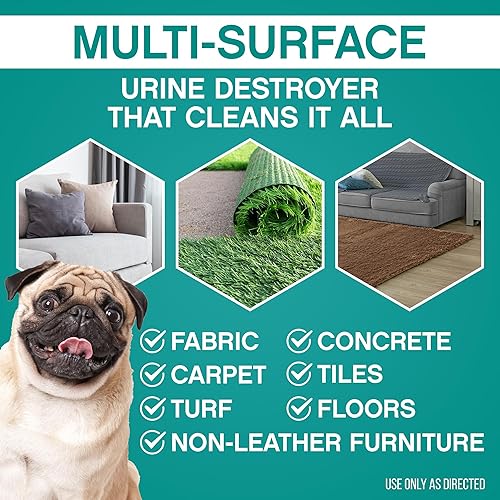 Miniatura 3 de Fresh Nest Destructor de orina, limpiador sin fragancia para eliminar manchas y olores en suelos de madera, alfombras, colchones, ideal para gatos,